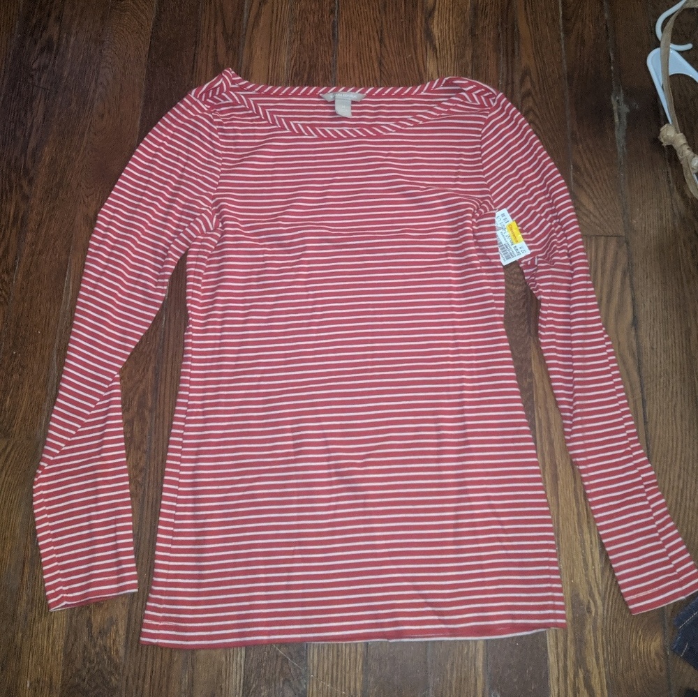 Striped long sleeve tee